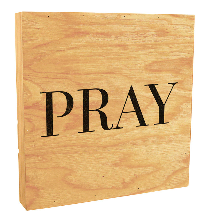 Pray Rustic Box Art 