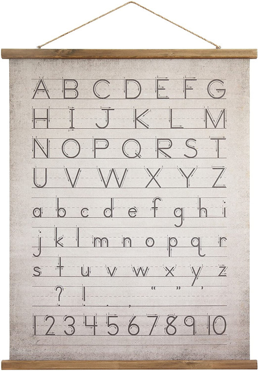 Alphabet Wall Decor Scroll