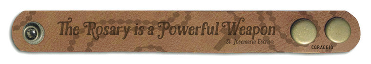 "The Rosary" Rustic Leather Bracelet