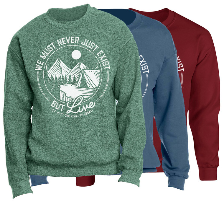 "Live" Crewneck Sweatshirt "Live" Crewneck Sweatshirt