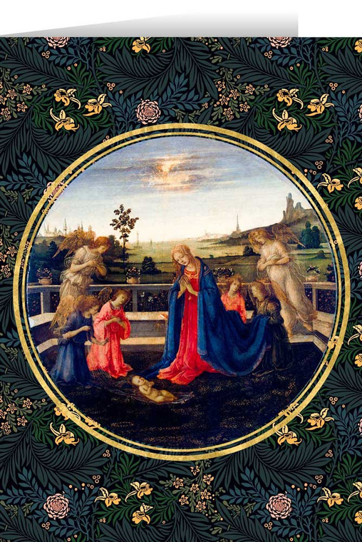 Adoration of the Child by Lippi Christmas Cards  (25 Cards)