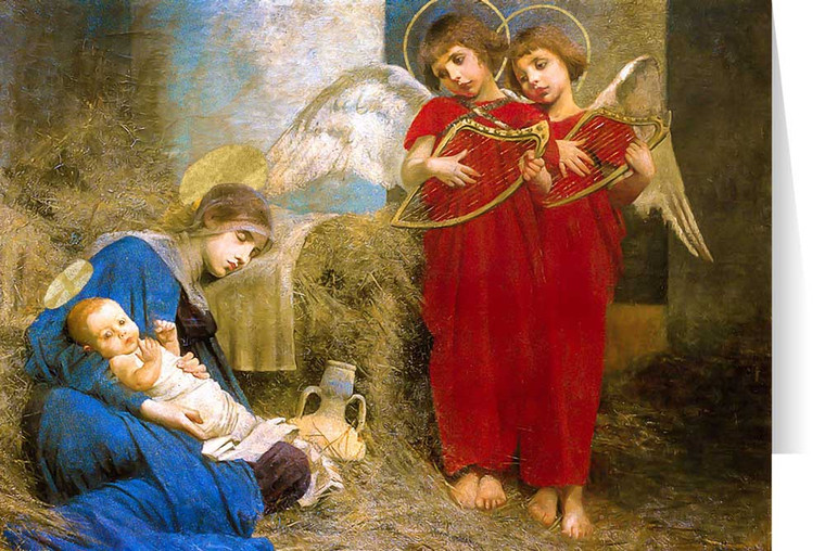 Angels Entertaining the Holy Child by Marianne Stokes Christmas Cards  (25 Cards)