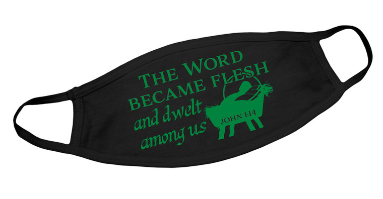 The Word Became Flesh Cotton Face Mask