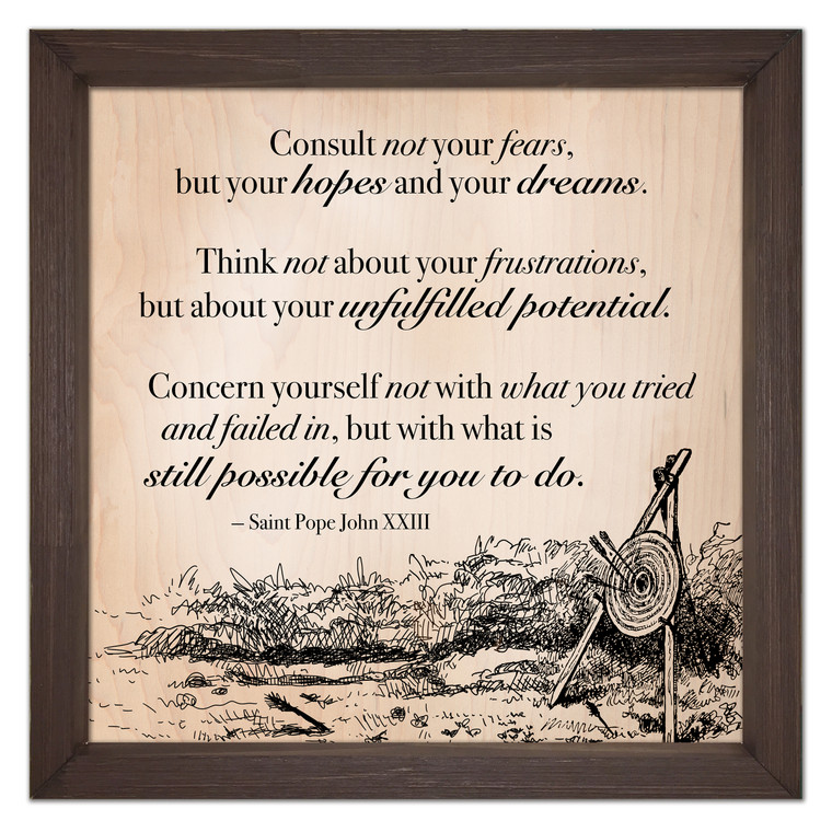 "Still Possible for You to Do" Rustic Framed Quote