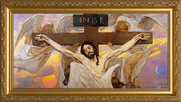 Christ Crucified by Viktor Vasnetsov Framed Art Christ Crucified by Viktor Vasnetsov Framed Art