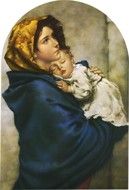 Madonna of the Streets Arched 8x12" Aluminum Print