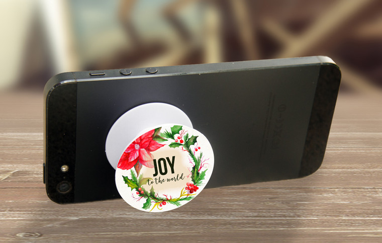 "Joy to the World" Pop-Up Phone Holder