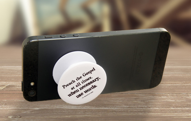 "Preach the Gospel" Pop-Up Phone Holder