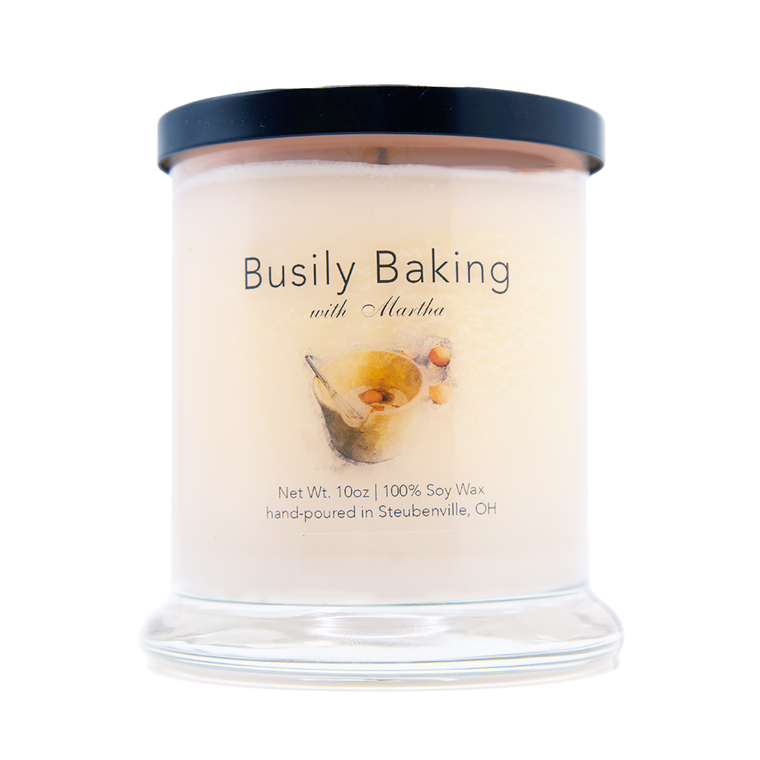 "Busily Baking with Martha" Vanilla Frosted Cake Soy Candle