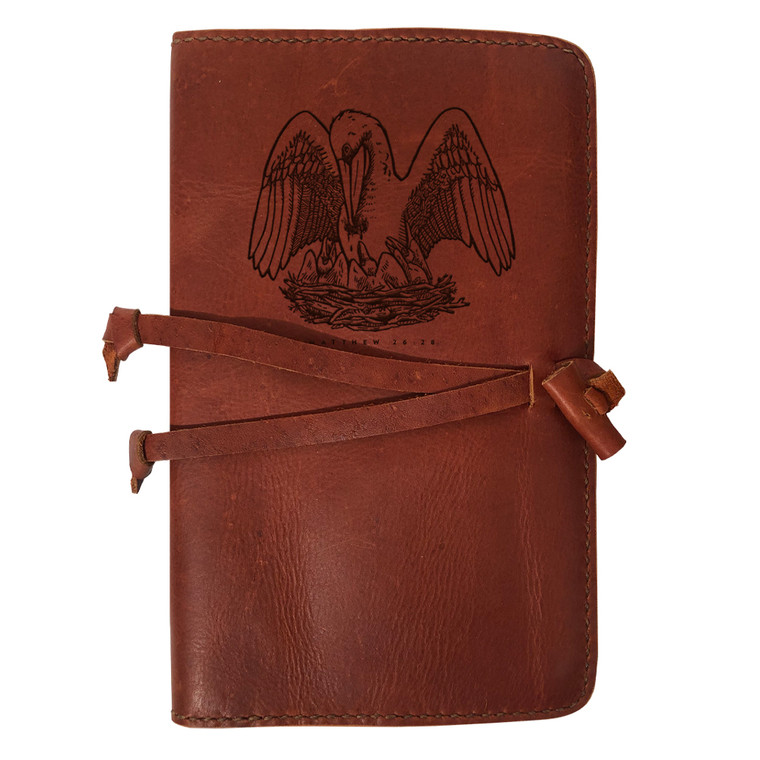 CORAGGIO Pelican Rustic Leather Journal Cover