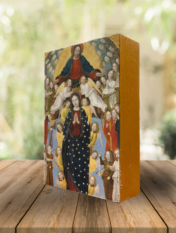 "Assumption of the Virgin" by Bergonone Icon Block