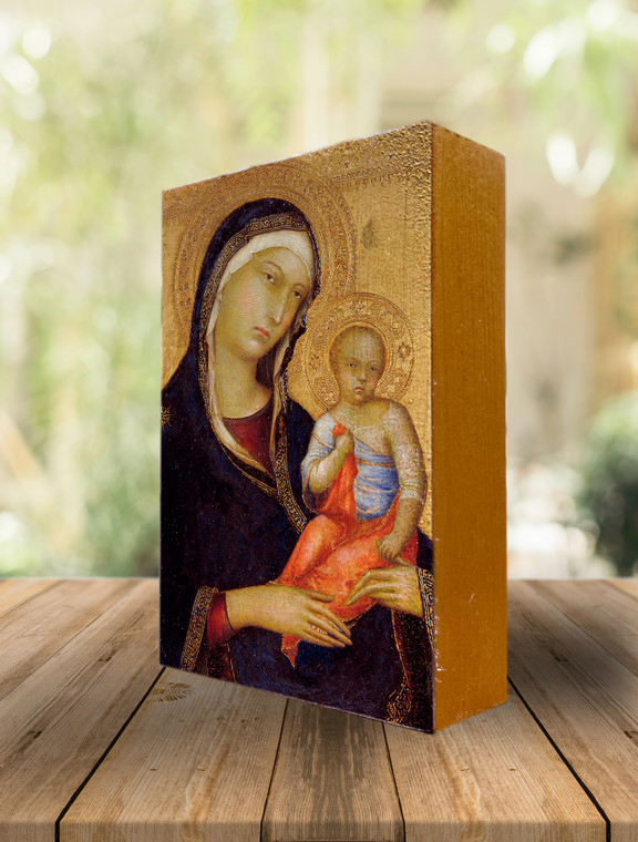 Virgin and Child Icon Block