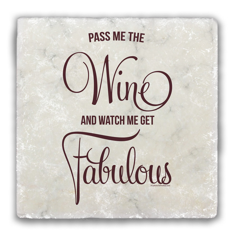 "Pass me the Wine" Tumbled Stone Tile