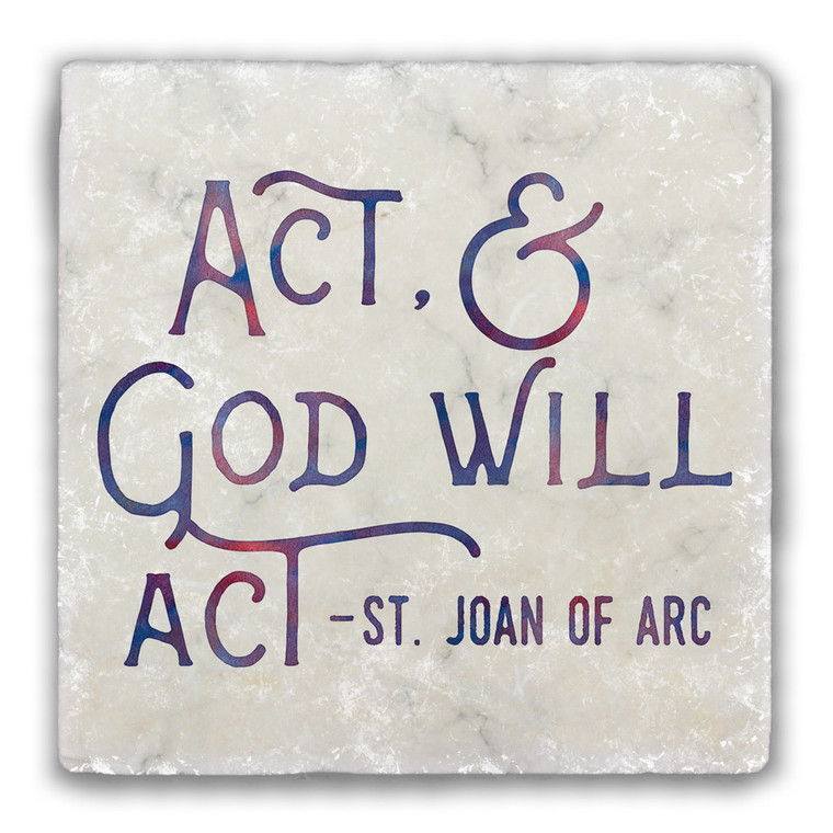 "Act" Tumbled Stone Tile