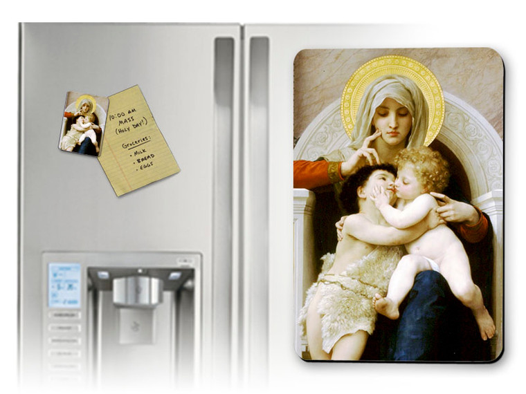 Virgin, Jesus, and St. John the Baptist (Embracing) Magnet
