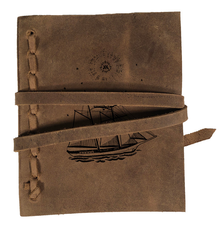 CORAGGIO Star of the Sea Rustic Leather Journal