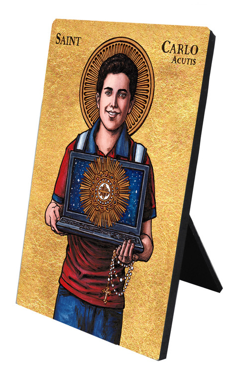 Theophilia St. Carlo Acutis Desk Plaque