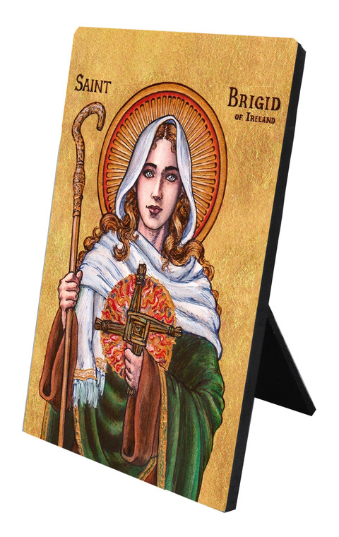 Theophilia St. Brigid of Ireland Desk Plaque