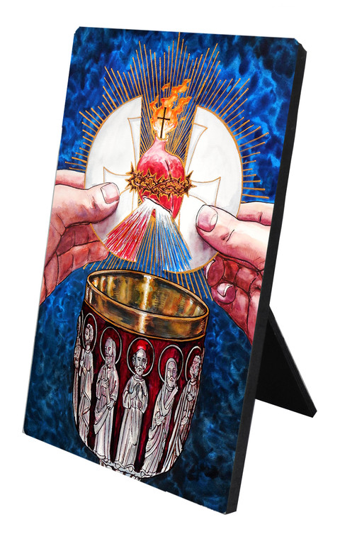 Theophilia The Eucharistic Heart of Jesus  Desk Plaque