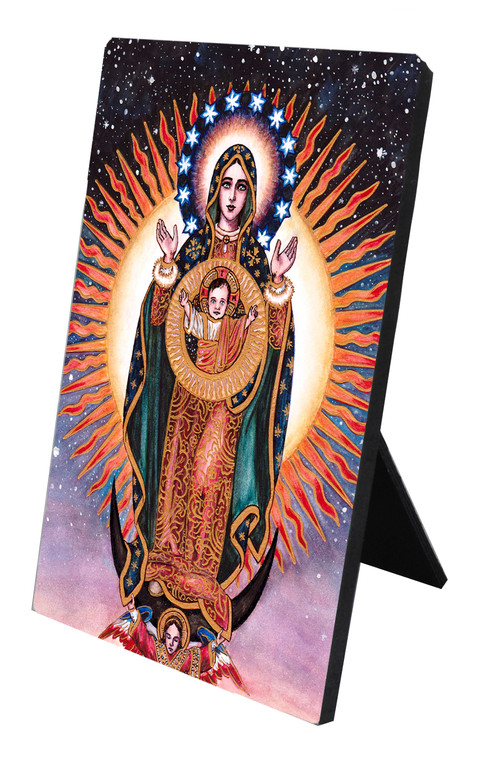 Theophilia Theotokos of the Sign of Guadalupe  Desk Plaque