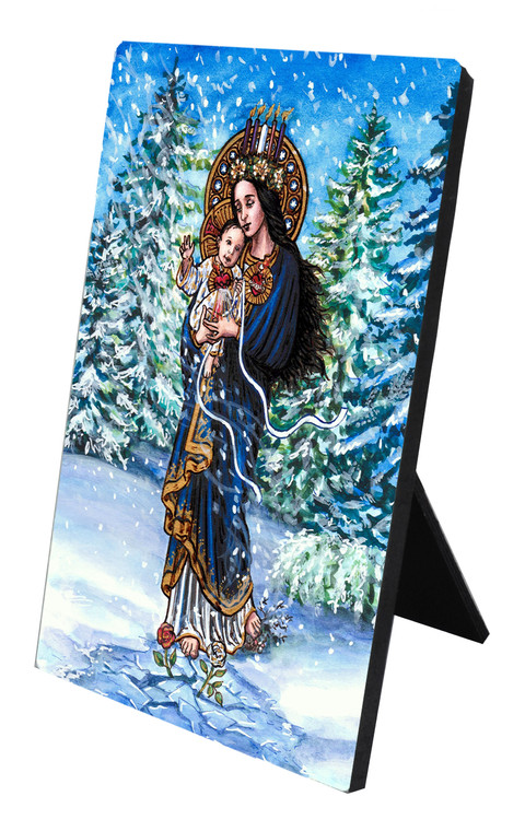 Theophilia Our Lady of the Snows Desk Plaque