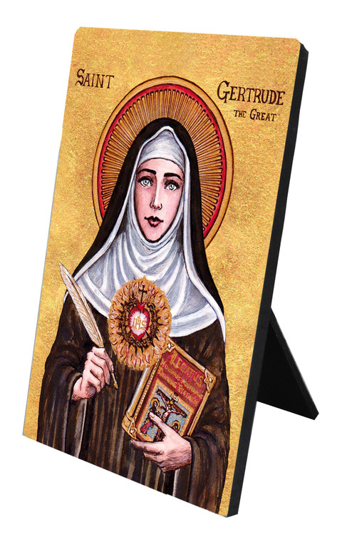 Theophilia St. Gertrude Desk Plaque