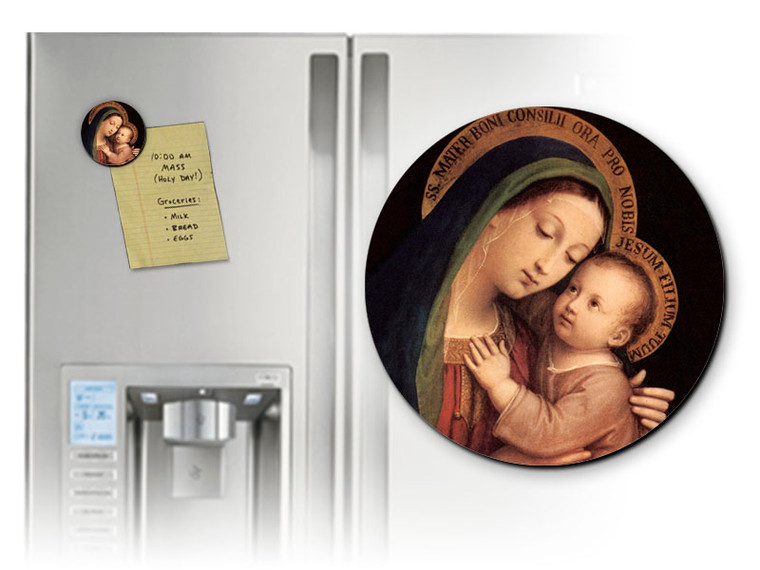 Our Lady of Good Counsel Round Magnet