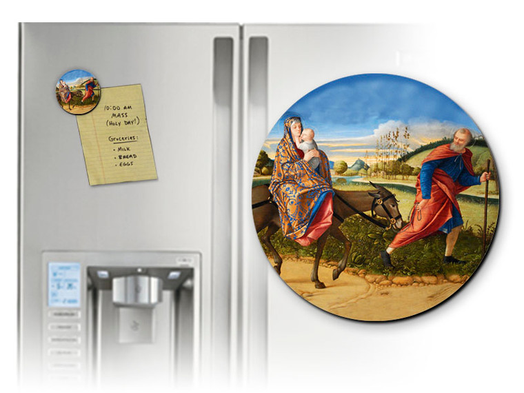 Flight into Egypt Round Magnet