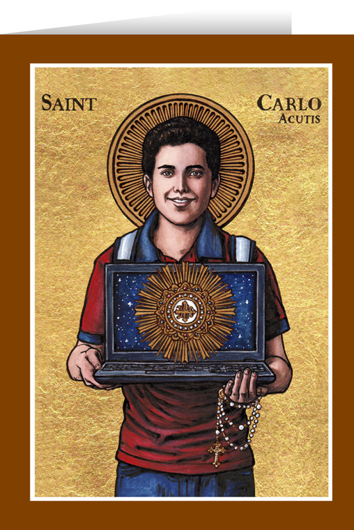 Theophilia St. Carlo Acutis Greeting Card