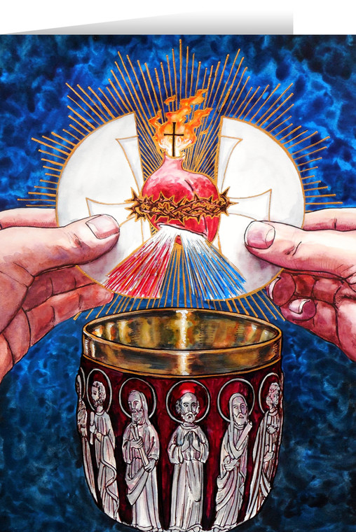 Theophilia The Eucharistic Heart of Jesus  Greeting Card