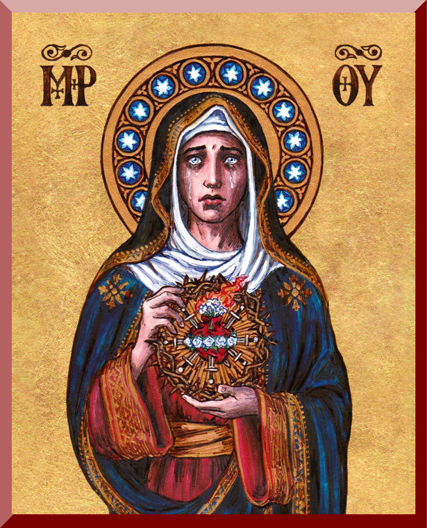 Theophilia Our Lady of Sorrows Wall Plaque