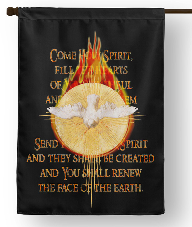Black Holy Spirit House Flag