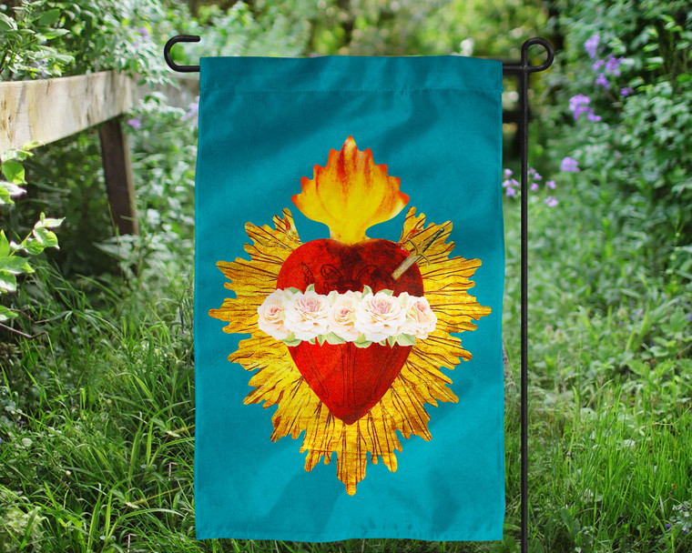 Immaculate Heart Outdoor Garden Flag