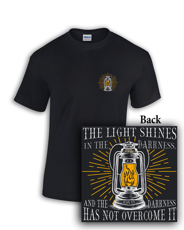 "The Light Shines" Bible Quote T-Shirt