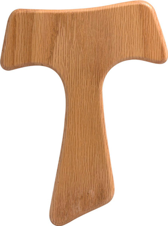 Franciscan Tau Wood Cross - Natural