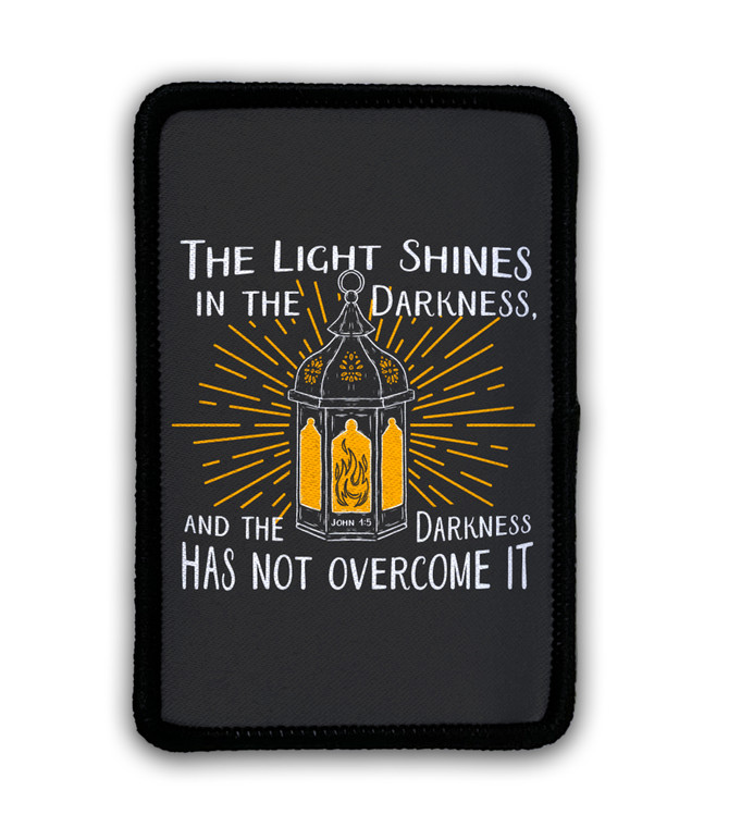 "The Light Shines" 2 Rectangle Iron-On Patch