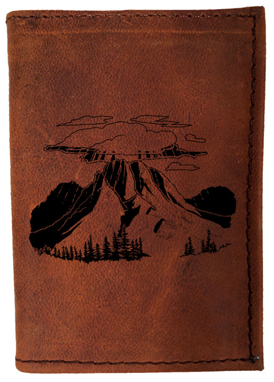 CORAGGIO Mt. Sinai Tri-Fold Leather Wallet