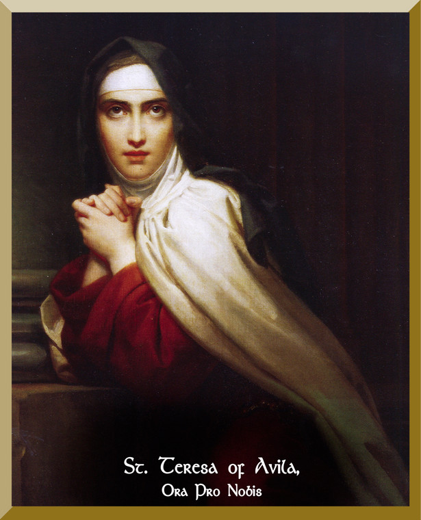 St. Teresa of Avila Wall Plaque St. Teresa of Avila Wall Plaque