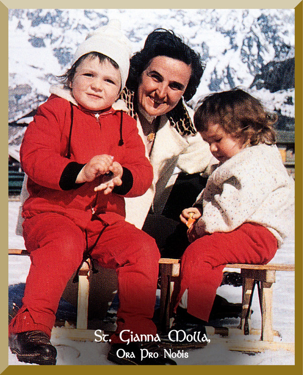 St. Gianna Molla Wall Plaque 2