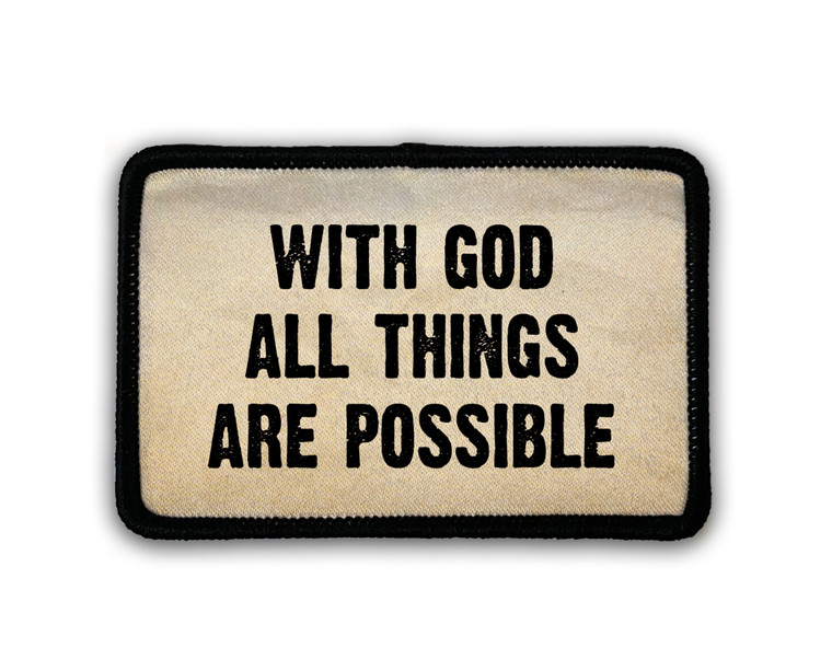 "All Things are Possible" Rectangle Iron-On Patch 2