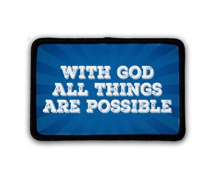 "All Things are Possible" Rectangle Iron-On Patch 3