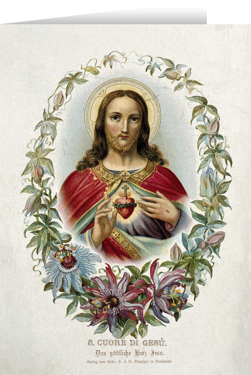 Antique German Sacred Heart Greeting Cards