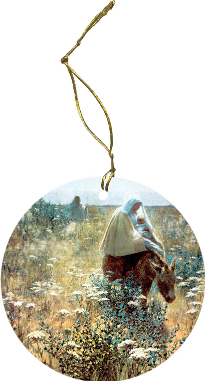 Flight into Egypt Porcelain Ornament