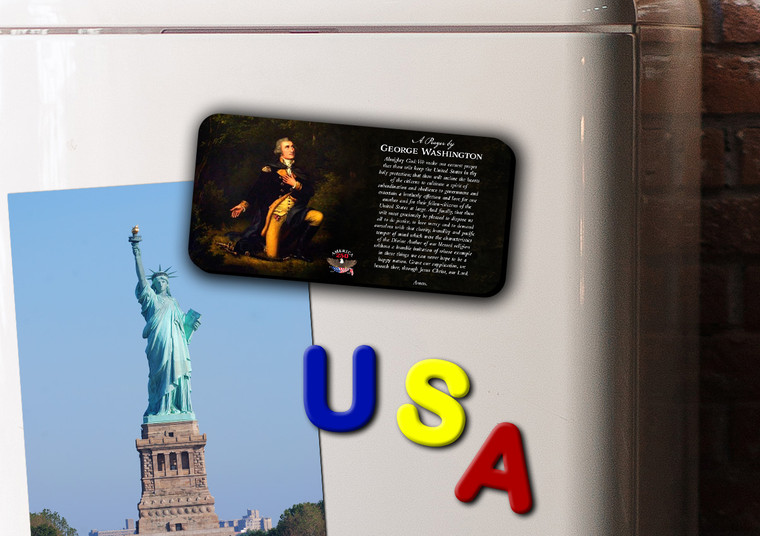 George Washington Prayer (Sachs Painting) Magnet Long