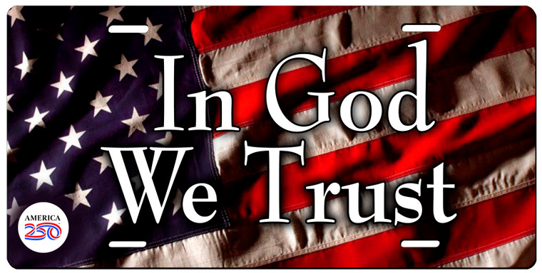 "In God We Trust" License Plate