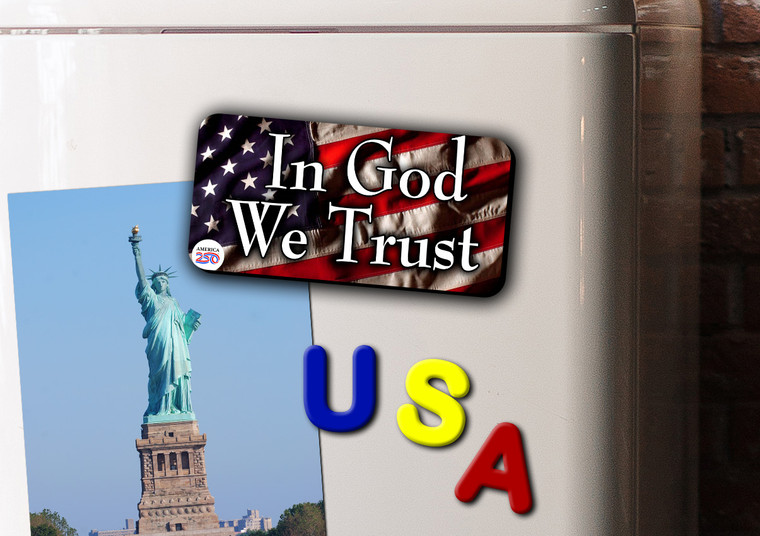 In God We Trust Magnet Long