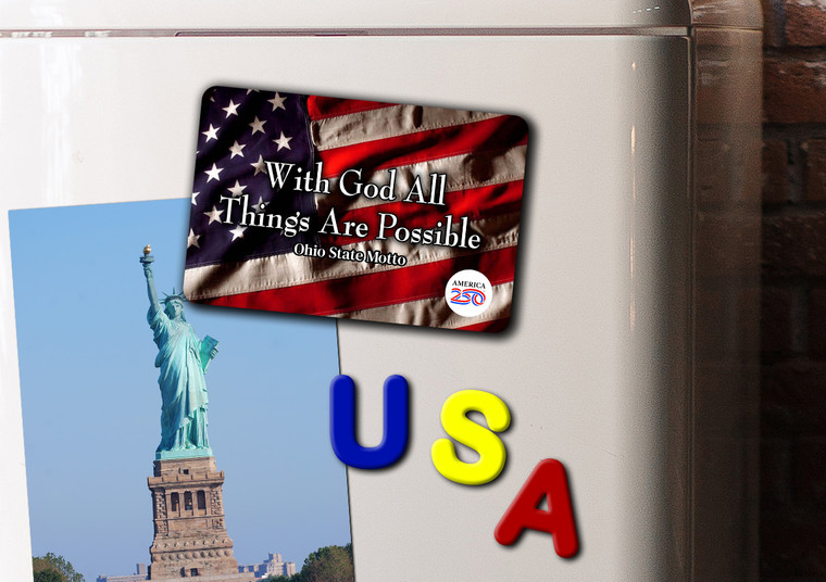 "With God all Things are Possible" America250™ Magnet Standard
