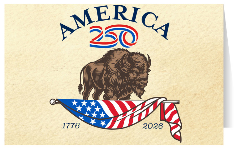 America250™Buffalo Greeting Card
