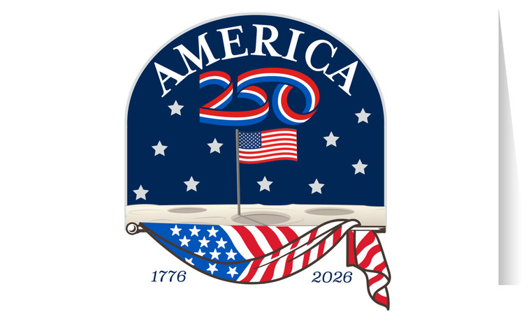 America250™Moon Landing Greeting Card