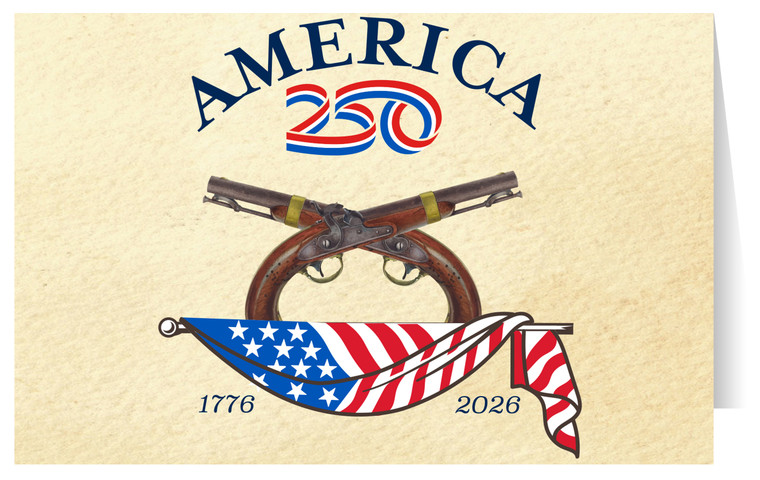 America250™Pistol Greeting Card